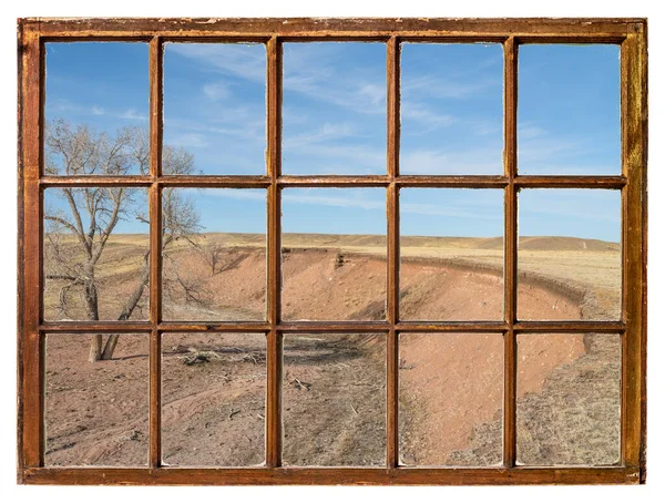 Lkbaharın Başlarında Kuzey Colorado Bir Çayırda Klasik Kuşak Penceresinden Görüldüğü — Stok fotoğraf