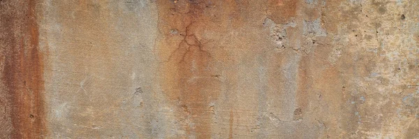 Texture Old Gray Orange Grunge Concrete Wall Background Panoramic Web — Foto Stock