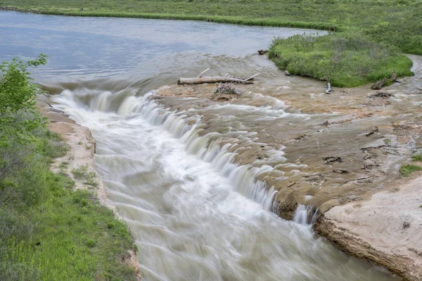 Norden Chute Sul Fiume Niobrara Nebraska Scenario Primaverile — Foto Stock