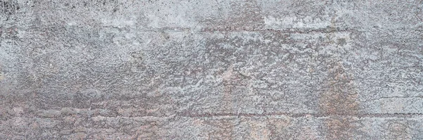 Tekstura Starego Szarego Grunge Betonu Ściany Tle Szeroki Baner Internetowy — Zdjęcie stockowe
