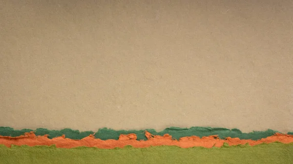 Абстрактний Пейзаж Земних Пастельних Тонах Колекція Ручної Роботи Ганчірками — стокове фото
