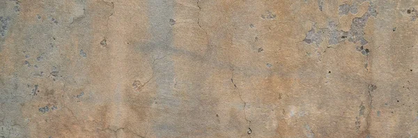 Texture Old Gray Rusty Grunge Concrete Wall Urban Background Panoramic — Stockfoto