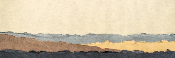 Abstract Landscape Earth Pastel Tones Collection Handmade Rag Papers Web — Stok fotoğraf