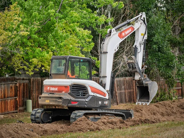 Fort Collins Usa July 2022 E88 Largest Bobcat Compact Excavator — стоковое фото