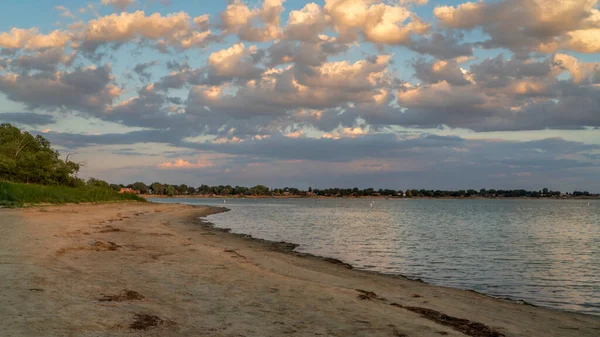 Summer Sunset Boyd Lake State Park Northern Colorado — Stockfoto
