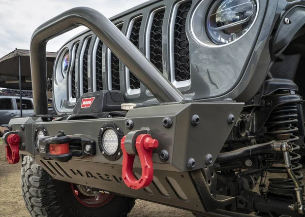 Loveland Usa August 2022 Front Bumper Warn Winch Grille Jeep — 스톡 사진