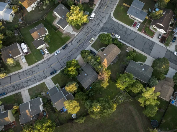 Lever Soleil Fin Été Sur Quartier Résidentiel Fort Collins Dans — Photo