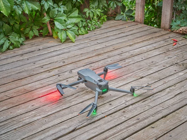 Fort Collins Septiembre 2022 Dji Drone Quadcopter Plegable Está Despegando —  Fotos de Stock