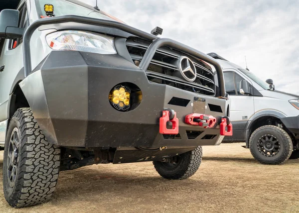 Loveland Usa August 2022 Grille Front Bumper Mercedes Sprinter Camper — Stock Photo, Image