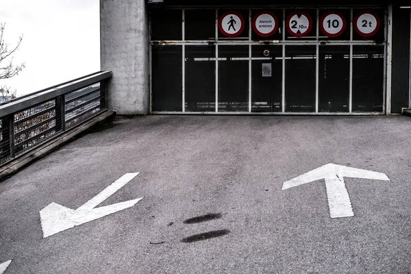 Traffic Sign Arrow Street — Photo