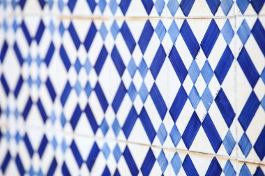 Lizbon 'da bir duvarda seramik dokusu