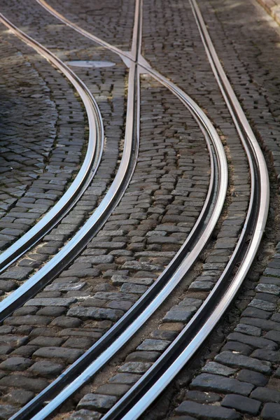 Train Tracks City Europe — Stock Photo, Image