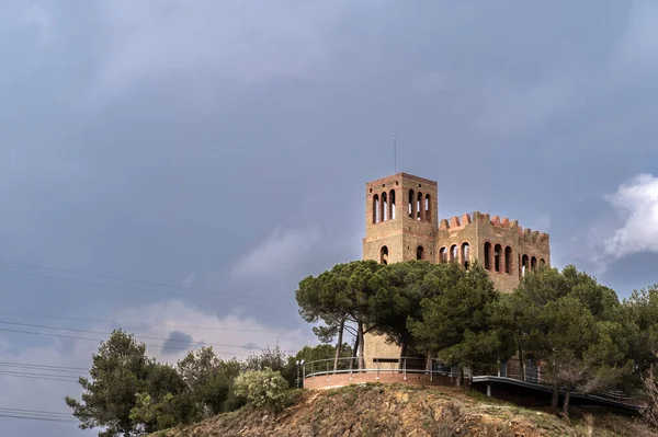 Barselona Spanya Daki Collserola Doğal Parkında Torre Baro Kulesi — Stok fotoğraf