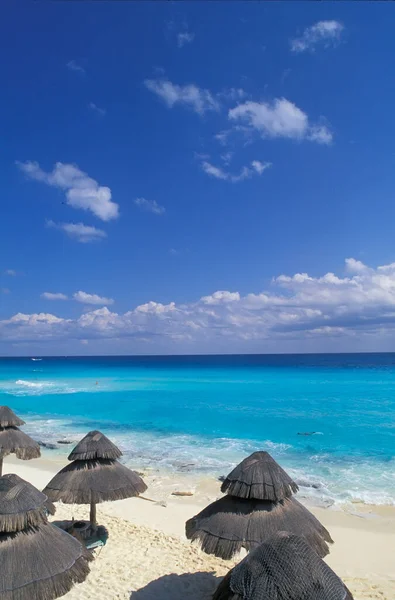 Caribische Stranden Aan Riviera Maya Buurt Van Cancun Quintana Roo — Stockfoto