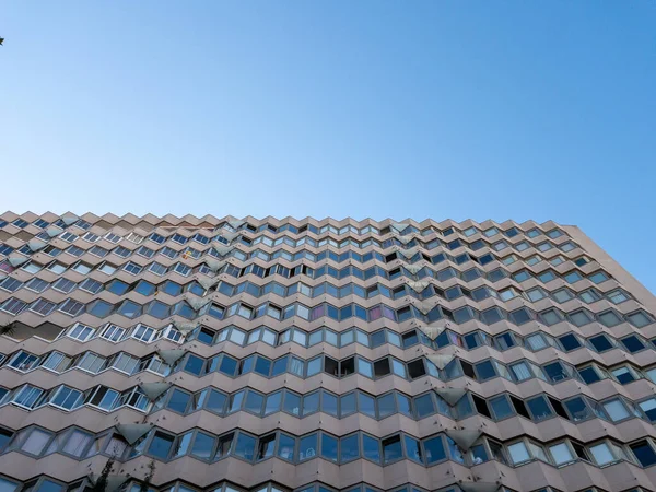Facade Building Many Windows Barcelona — Foto de Stock