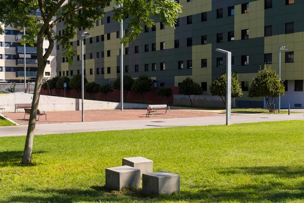 Barrio Modernos Edificios Apartamentos Badalona Provincia Barcelona España — Foto de Stock