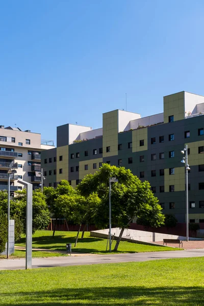 Barrio Modernos Edificios Apartamentos Badalona Provincia Barcelona España — Foto de Stock