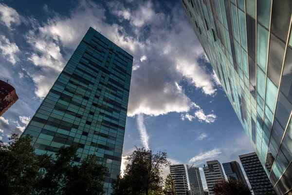 Moderna Höghus Affärsområdet Hospitalet Llobregat Barcelona — Stockfoto