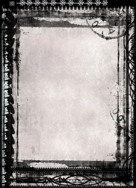 Grunge 边框和背景 — 图库照片