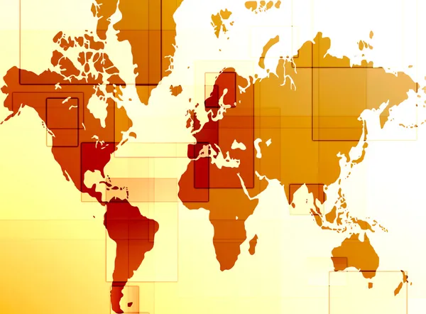 Mapa do mundo — Fotografia de Stock