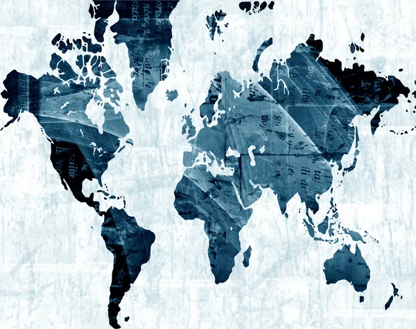 Mapa do mundo — Fotografia de Stock