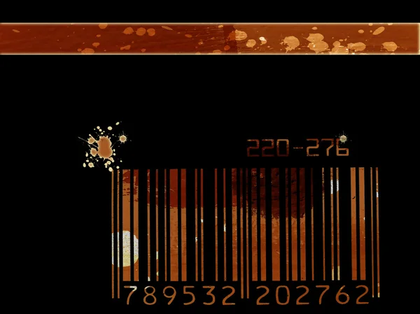Grunge bar code background — Stock Photo, Image