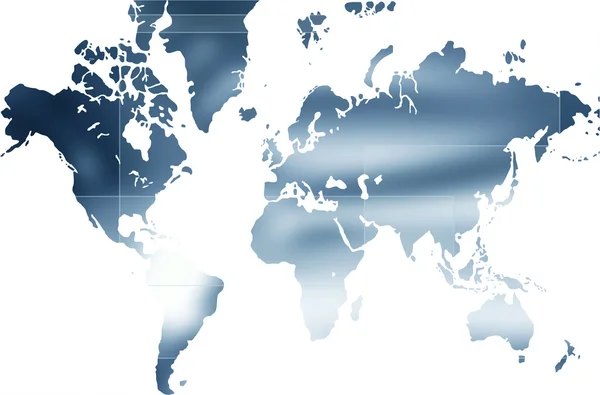 Kaart van de wereld — Stockfoto