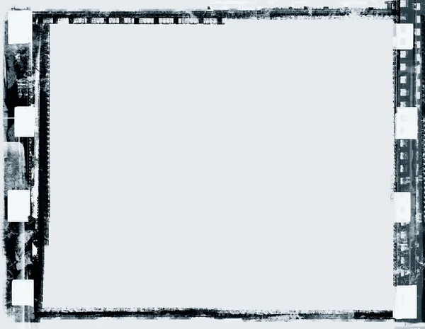Grunge black and white film frame, vector — Stock Vector © wawritto