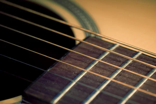 Una guitarra acústica — Foto de Stock