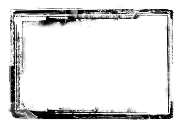 Grunge hranice na bílém pozadí — Stock fotografie