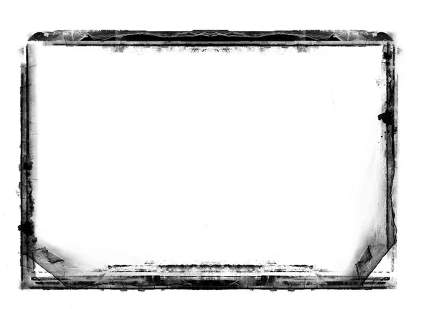 Grunge border on white — Stock Photo, Image