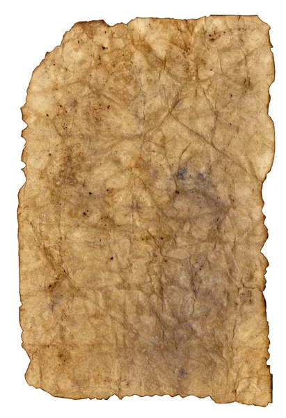 Antikes Papier auf weiß lizenzfreie Stockbilder