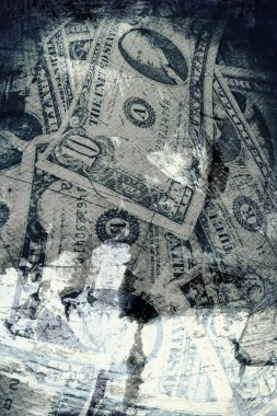 Grunge bize dolar arka plan dokulu