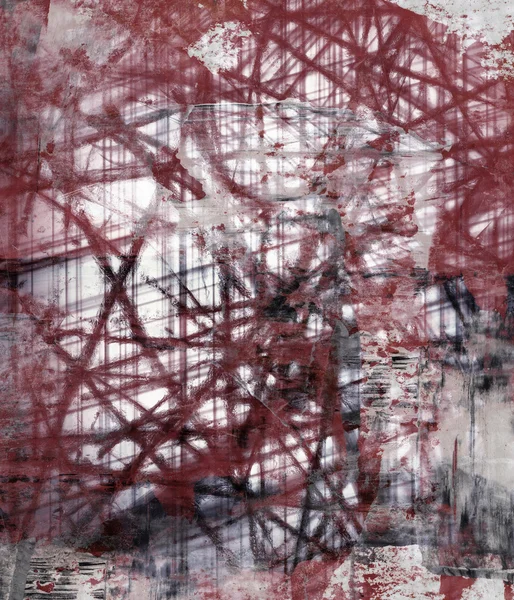 Grunge abstrakt texturerat collage — Stockfoto