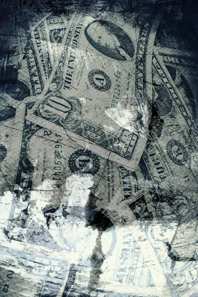 Grunge texturé fond de dollar américain — Photo