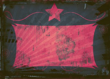 Grunge soyut retro tarzı çerçeve tasarım projeleri için