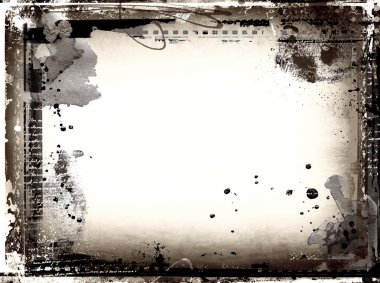 Grunge retro tarzı çerçeve projeleriniz için