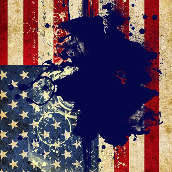 Bandera Grunge de USA — Foto de Stock