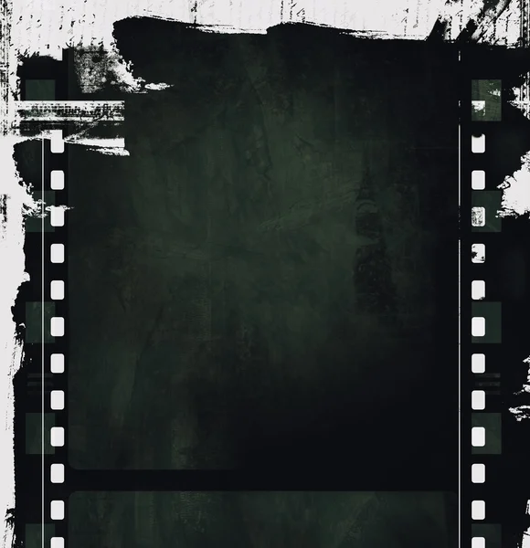 Cornice per film Grunge con spazio per testo o immagine — Foto Stock