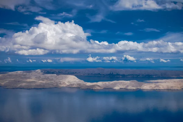 Mediterrane eilanden als gezien vanuit de lucht — Stockfoto