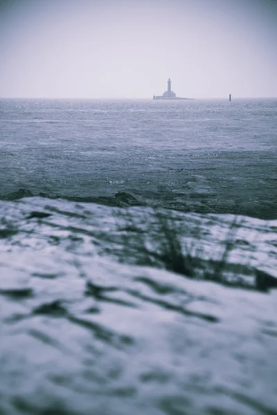 Lighthouse artistic retro style toned photo — Stock Photo, Image