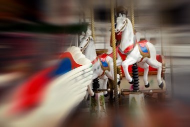 Vintage carousel hareket