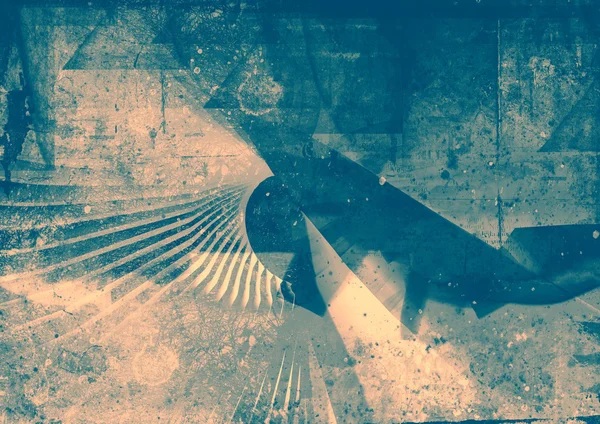 Grunge texturerat abstrakt digital bakgrund - collage — Stockfoto