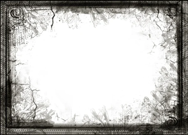 Grunge retro style frame for your projects — Stock Photo, Image