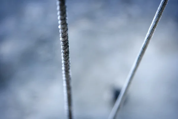 Rope abowve the water — Stock Photo, Image