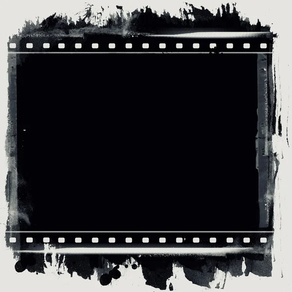テキストまたはイメージのためのスペースのグランジ フィルム フレーム — ストック写真