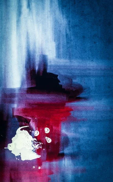 グランジ コラージュ、水彩スタイル — ストック写真