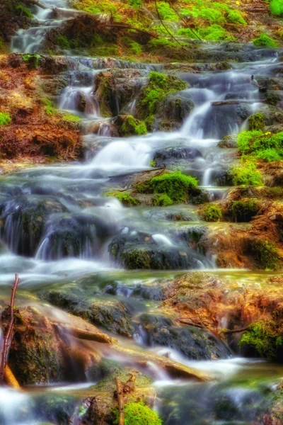 Krásné vodopády na Plitvická jezera — Stock fotografie