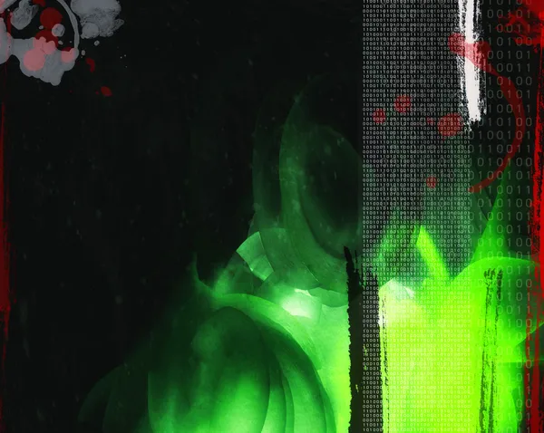 Grunge kunststijl textuur abstracte digitale achtergrond - collage — Stockfoto