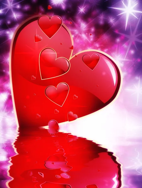 Abstrakte Grunge-Stil Valentinstag Hintergrund — Stockfoto